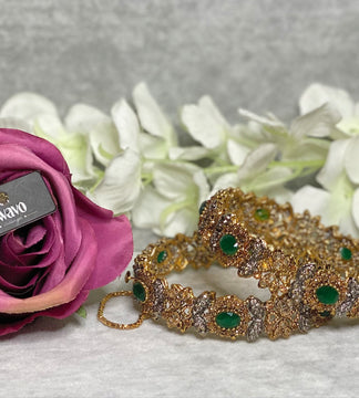 Iris Polki Bangles Pair image 1