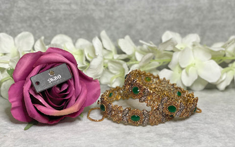 Iris Polki Bangles Pair image 1