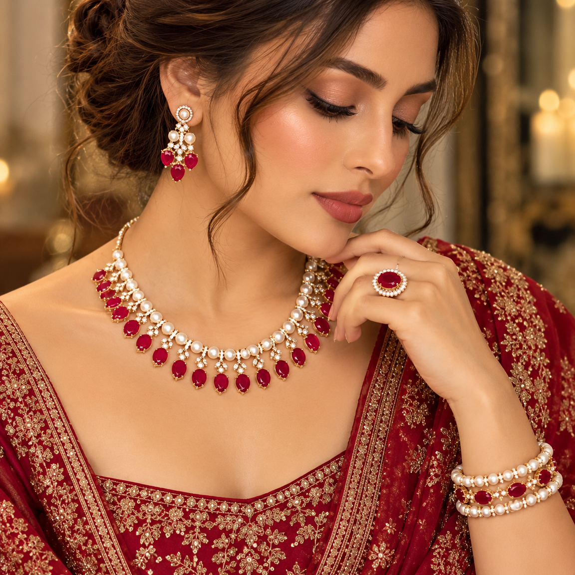 Teardrop Pearl Set