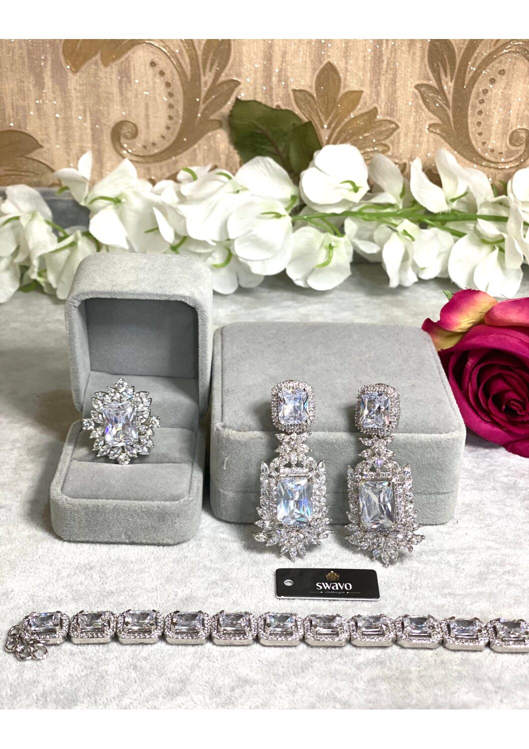 Coco Square Drop Earrings image 3