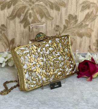 Tree Of Life Gold Clutch Bag image 1