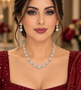 Floral Necklace Set