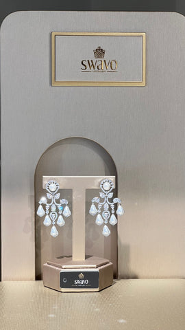 Chandelier drops Silver