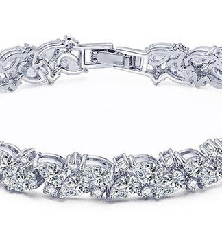 Stunning Cluster CZ Bracelet image 0