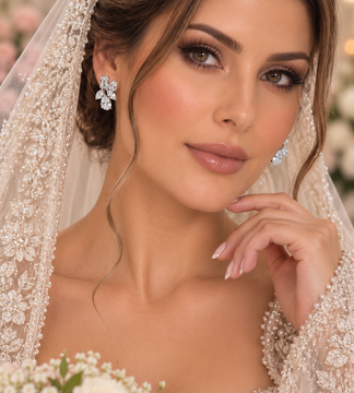 Asymmetric Crystal Cluster Studs
