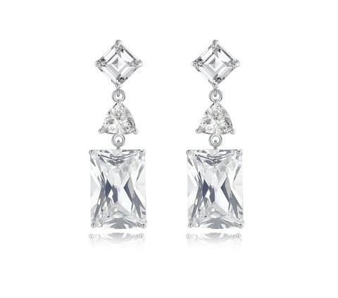 Stunning Baguette Drop Earrings image 0