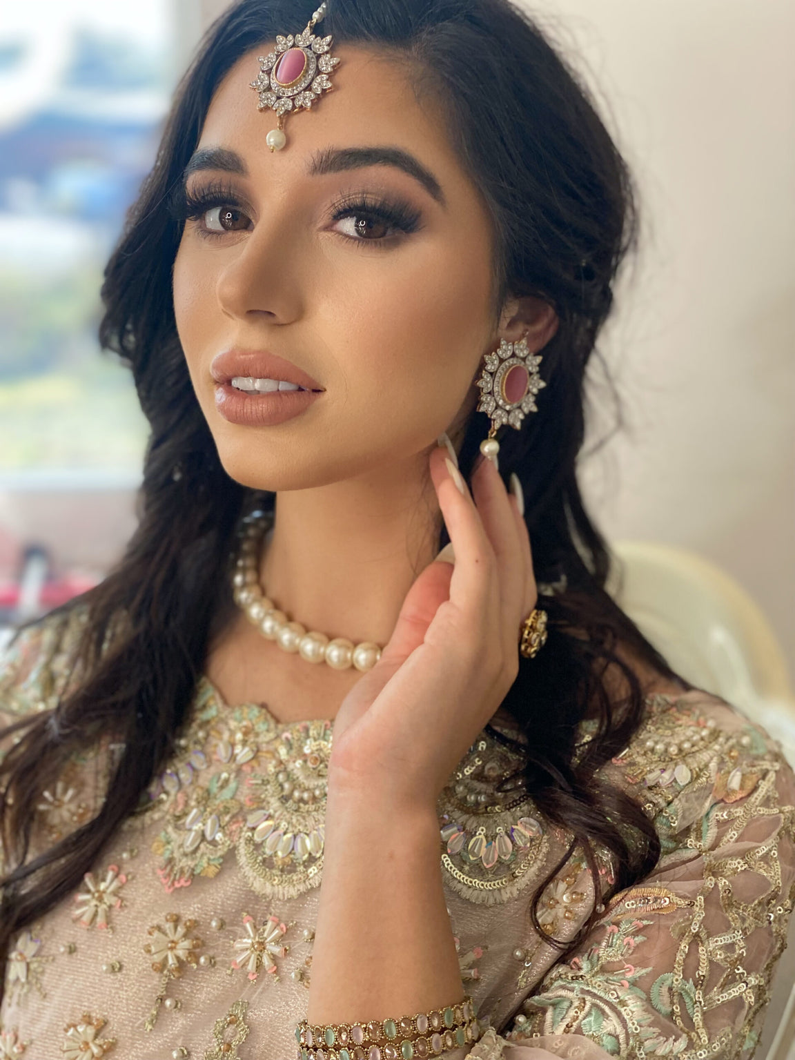 CZ Oval Studs & Tikka Duo image 2