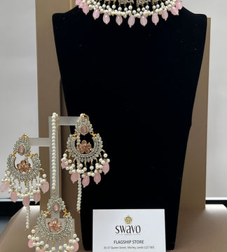 FILIGREE Pink Gold choker Set