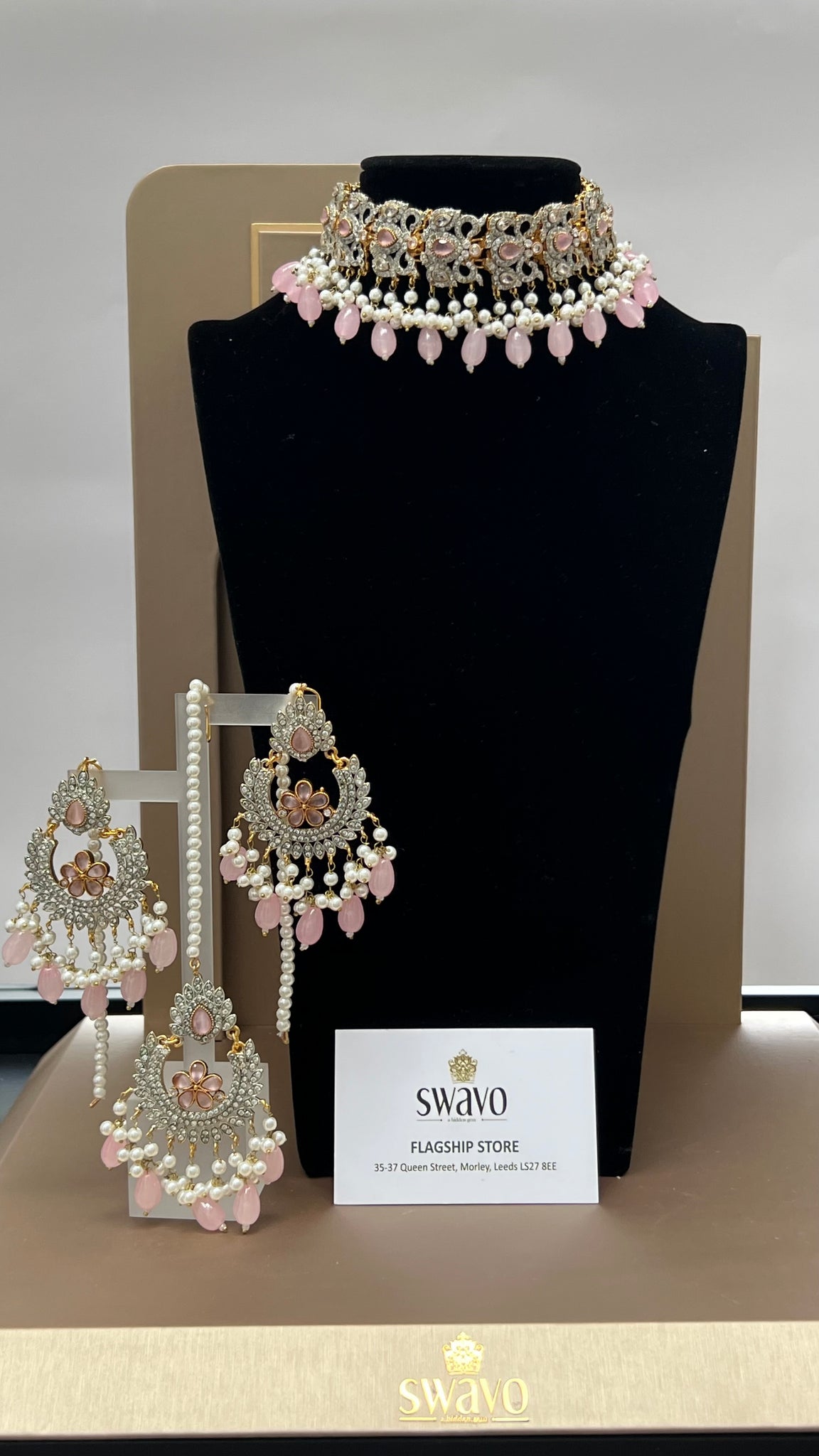 FILIGREE Pink Gold choker Set