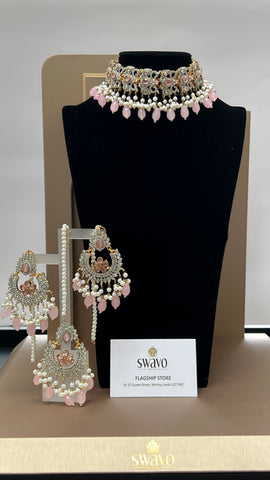 FILIGREE Pink Gold choker Set