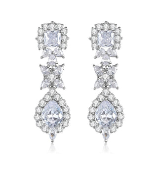 Floral Tear Drop Earrings image 0