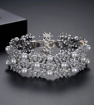 Statement Pearl Encrusted Bracelet image 2