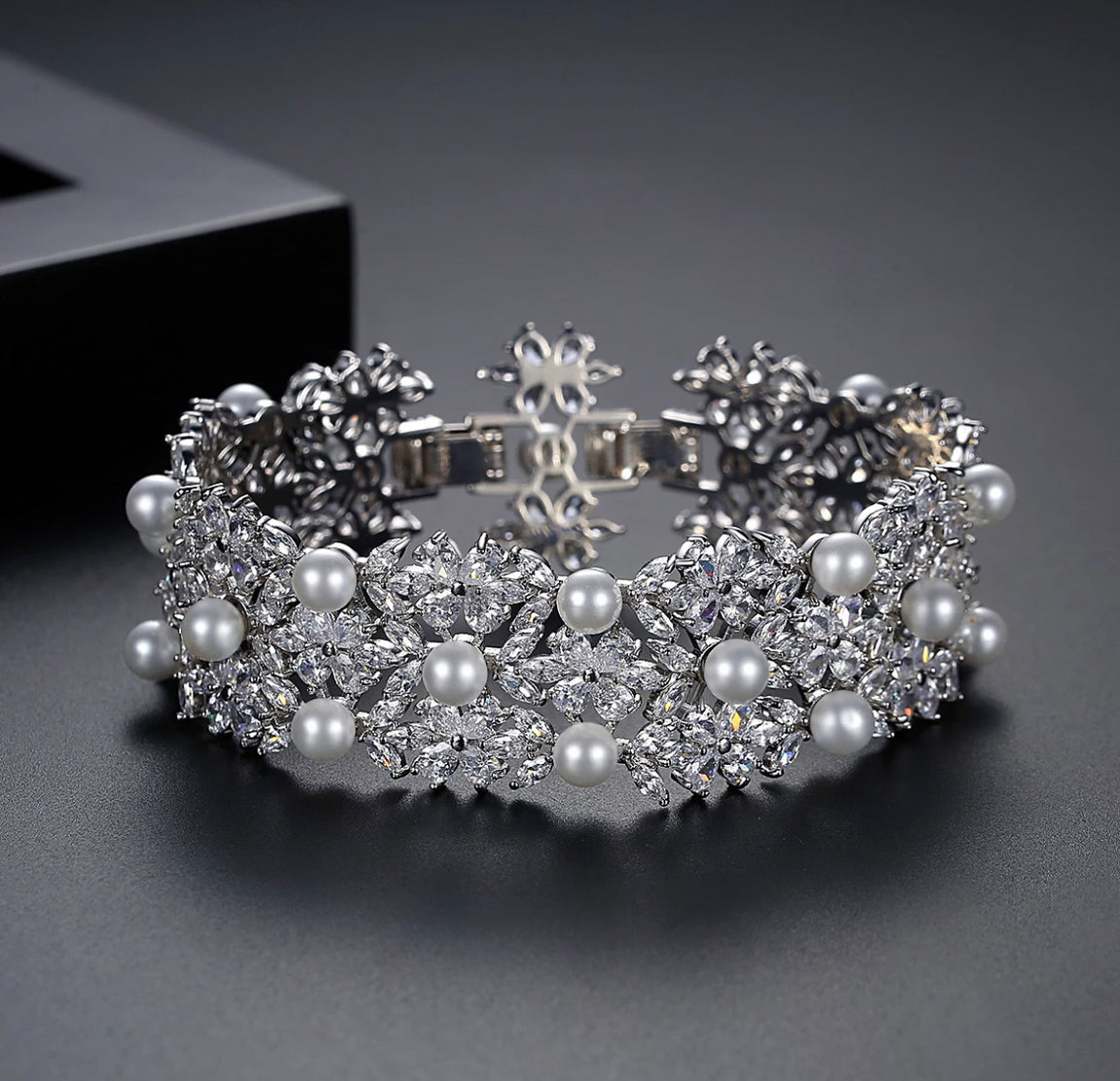 Statement Pearl Encrusted Bracelet image 2