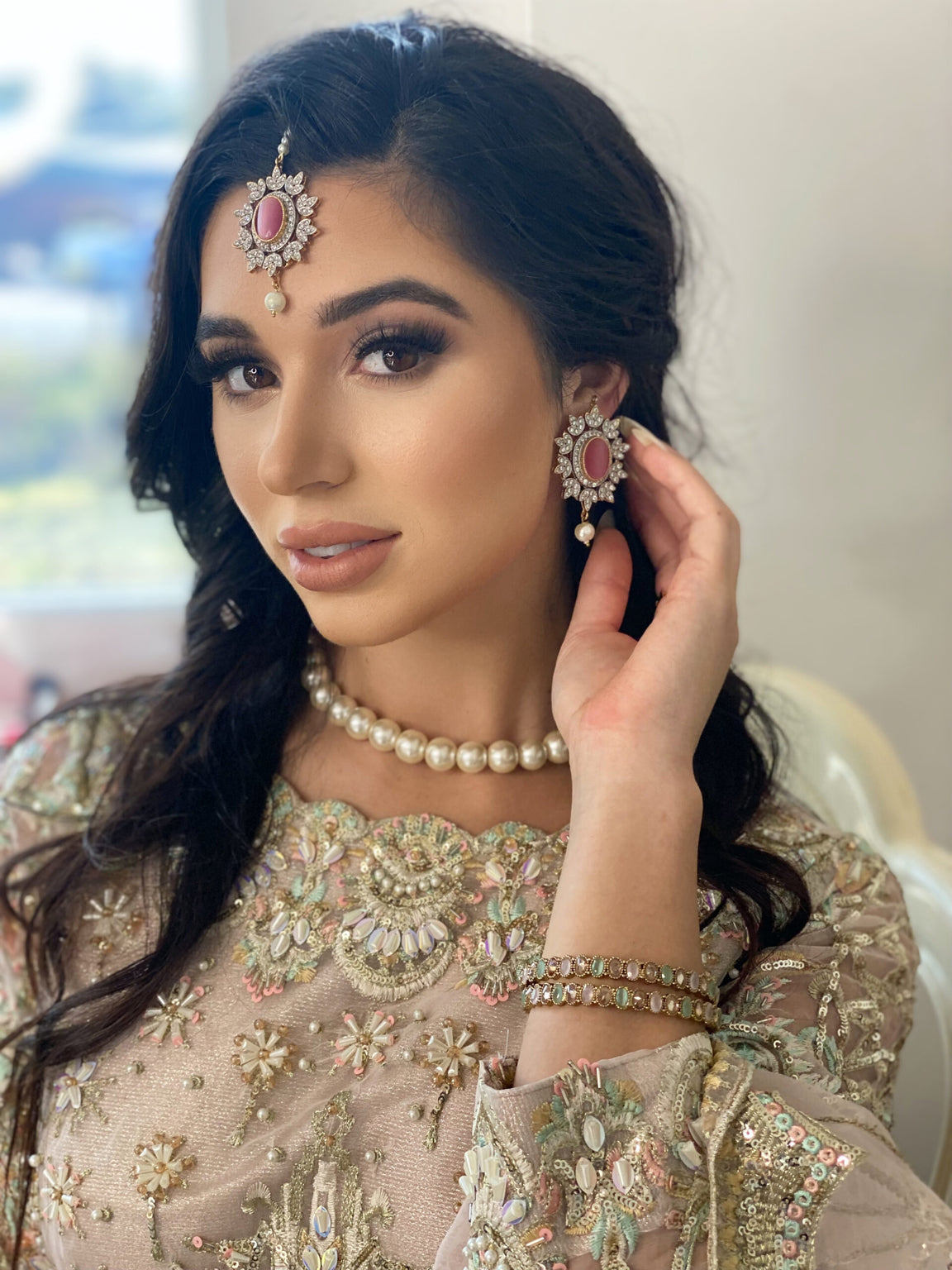 CZ Oval Studs & Tikka Duo image 1