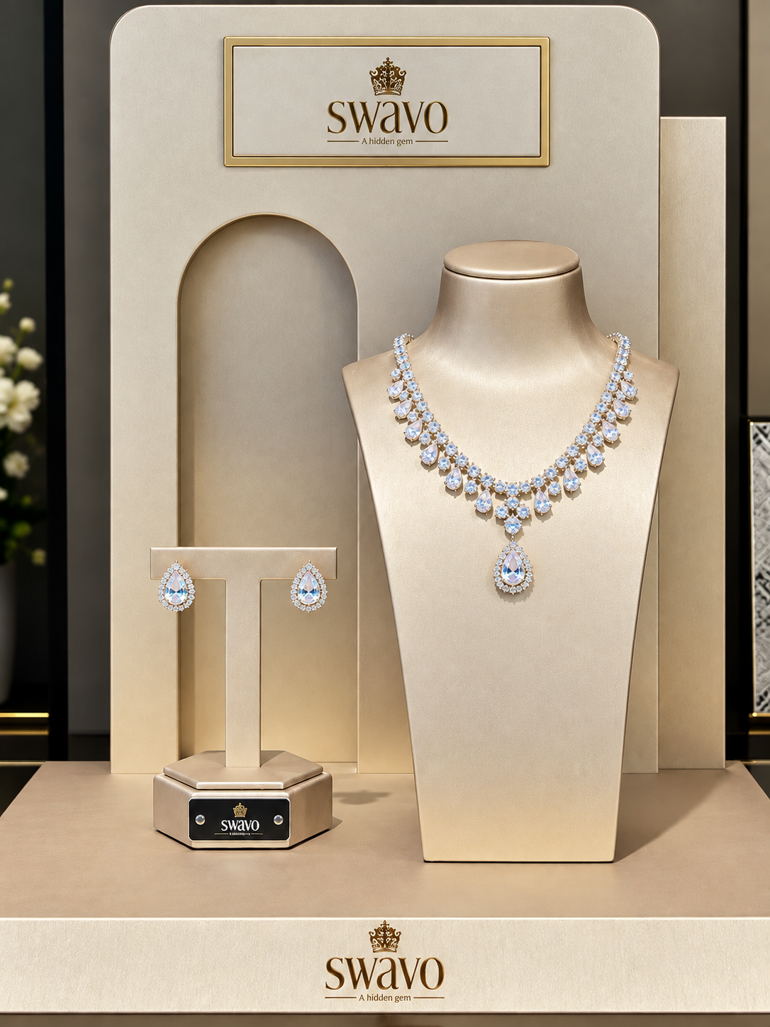 Teardrop Necklace Set