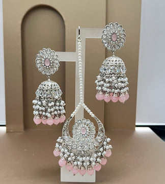 Pink & silver uncut Duo