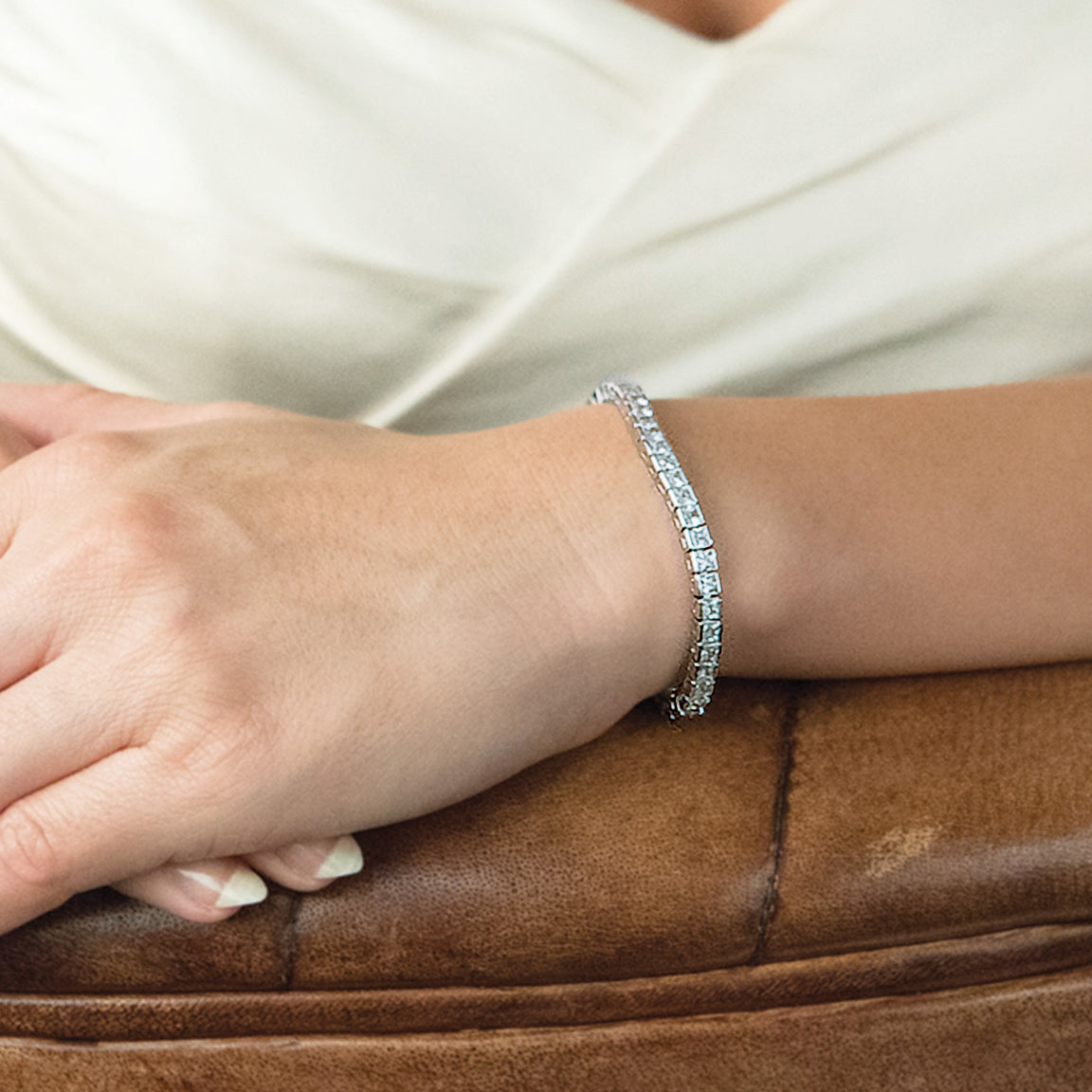 Ivory & Co Elegance Crystal Tennis Bracelet