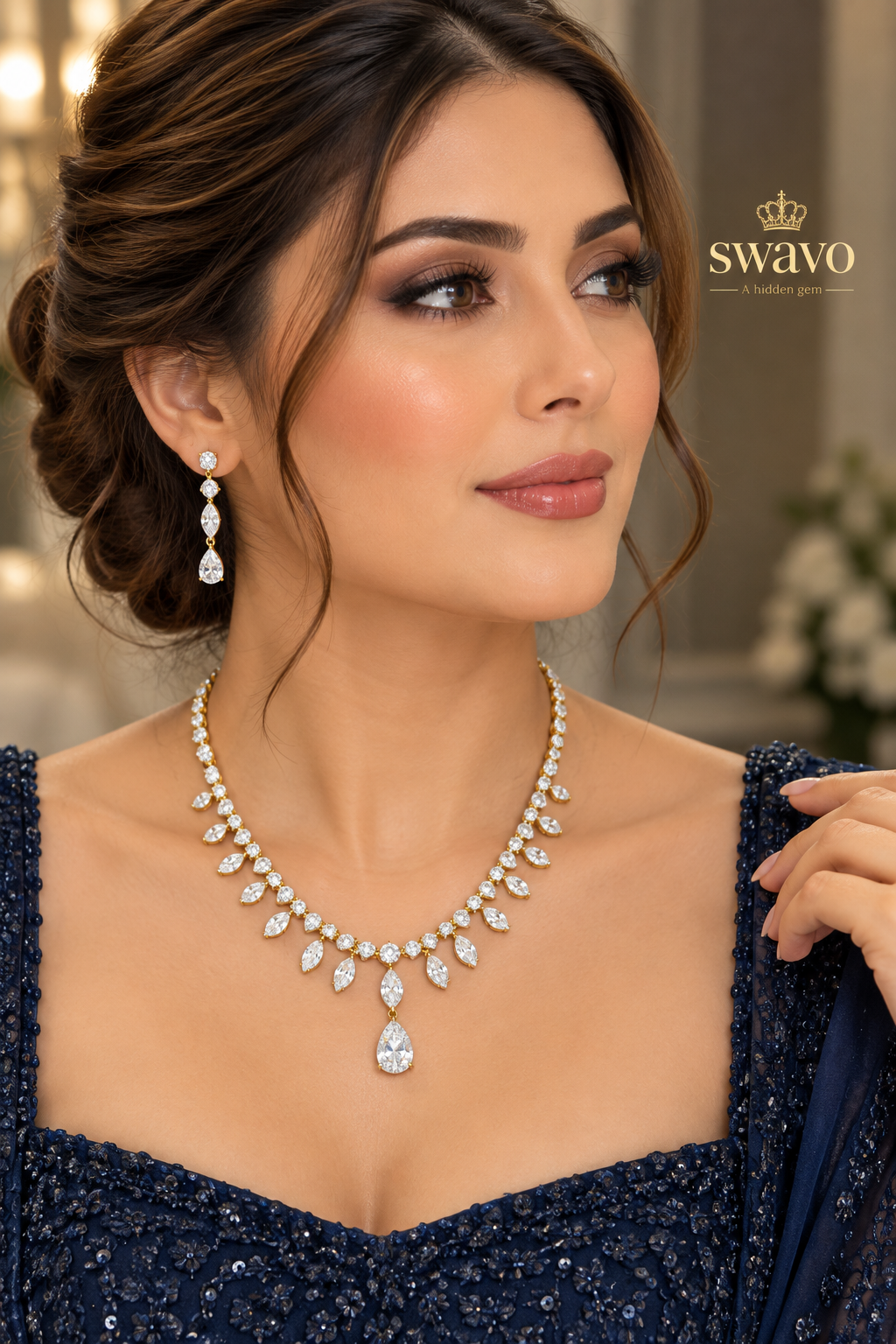 Marquise Necklace Set