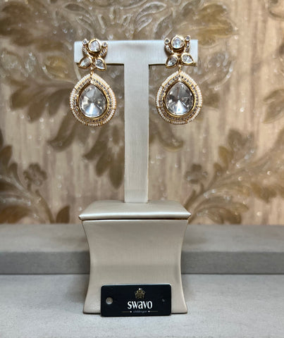 Kundan Miror Earrings