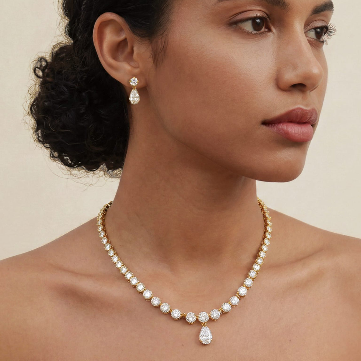 Ivory & Co Imperial Gold Teardrop Set