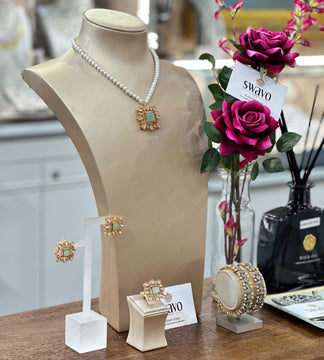 Gemstone Pendant Set