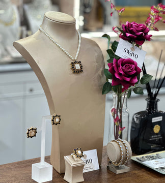 Gemstone Pendant Set