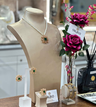 Gemstone Pendant Set