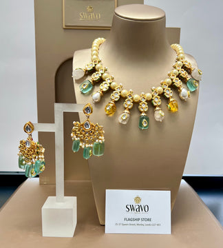 Multi Pastel Kundan Set