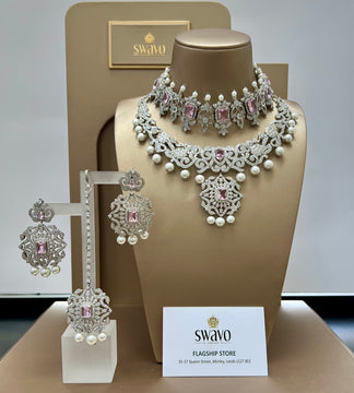 LAYMA Silver plated Pink Set