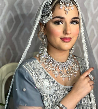 SHAMA Emerald Silver Set