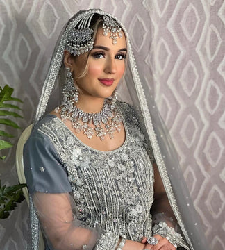 SHAMA Emerald Silver Set