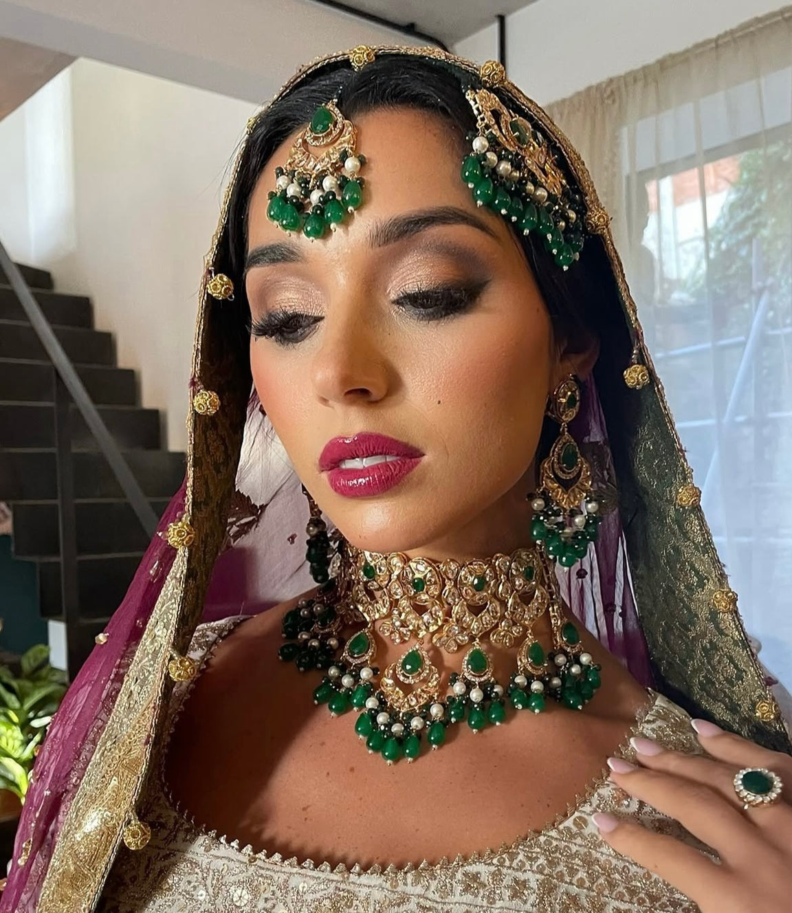 ROOJA Green Bridal Set