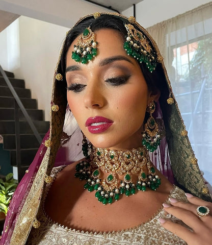 ROOJA Green Bridal Set