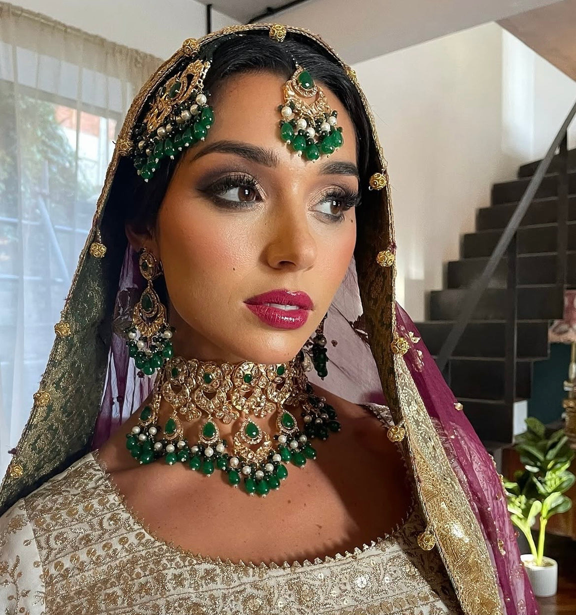 ROOJA Green Bridal Set