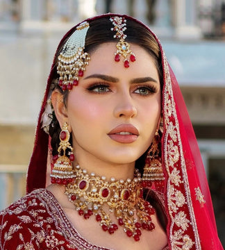 SONUM Red Bridal Set