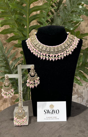 Antique Gold & Pink Set