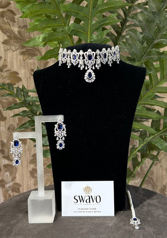 Silver & Chocker Set