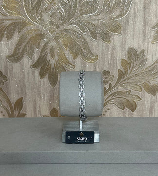 Cubic Zirconia Circle Design Bracelet