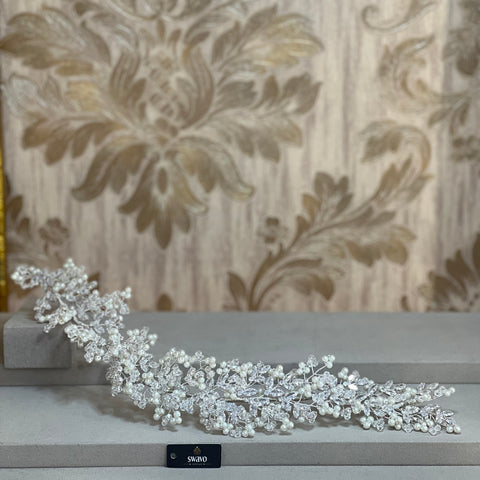 Crystal & Pearl Hair Vine
