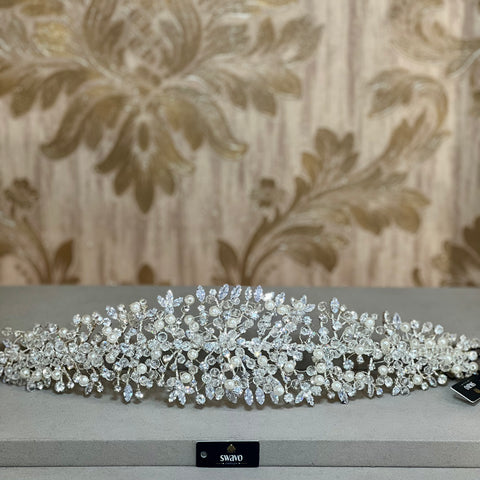 Pearl & Crystal Hair Vine