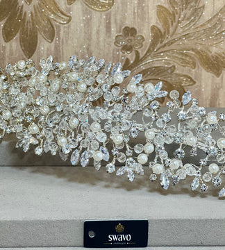 Pearl & Crystal Hair Vine