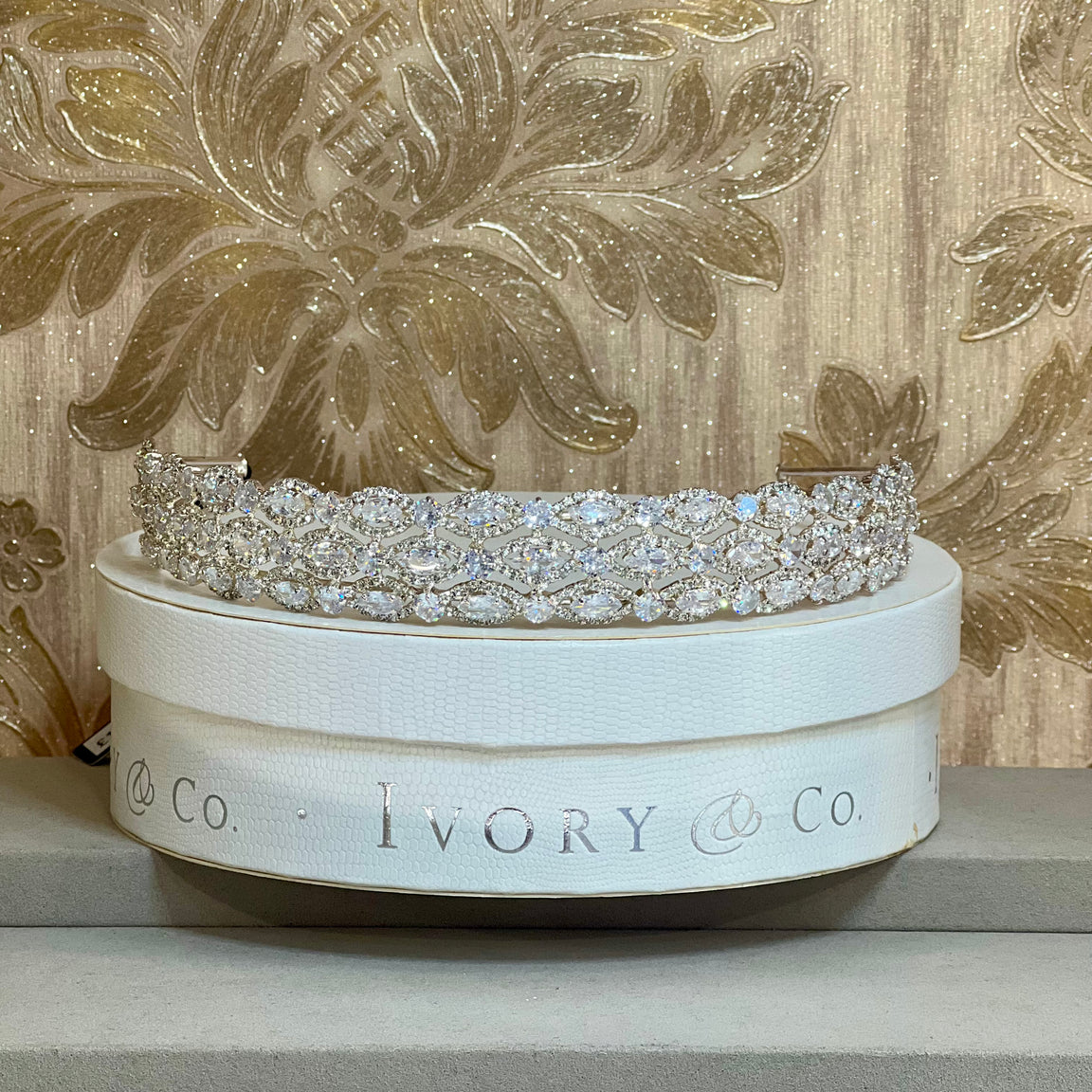 Silver & Crystal Tiara