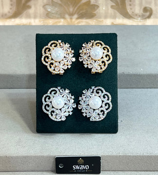 Lucy Pearl & Crystal Studs