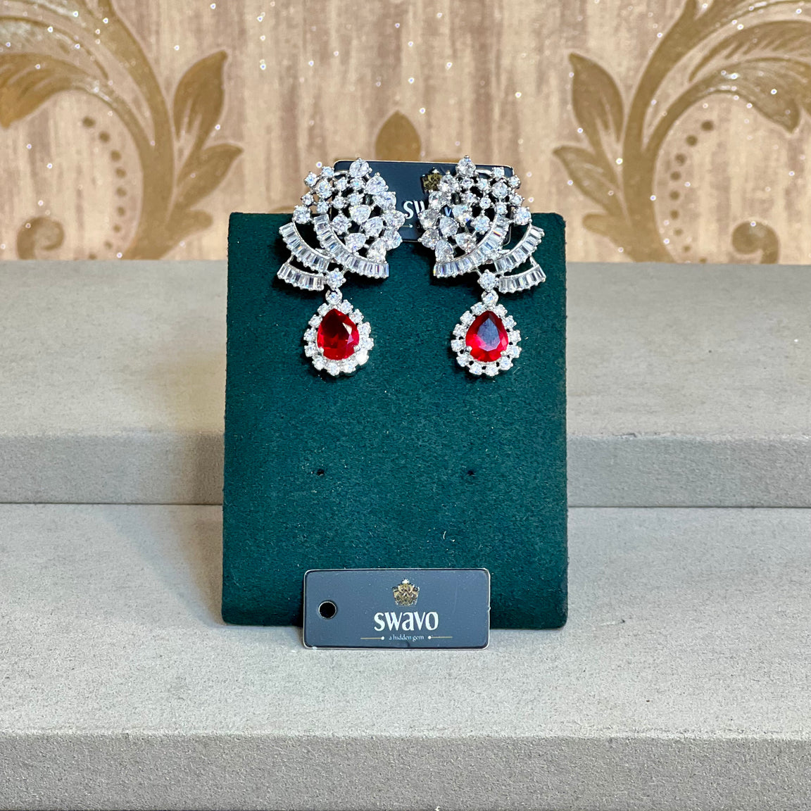 Amelia Crystal Drop Earrings