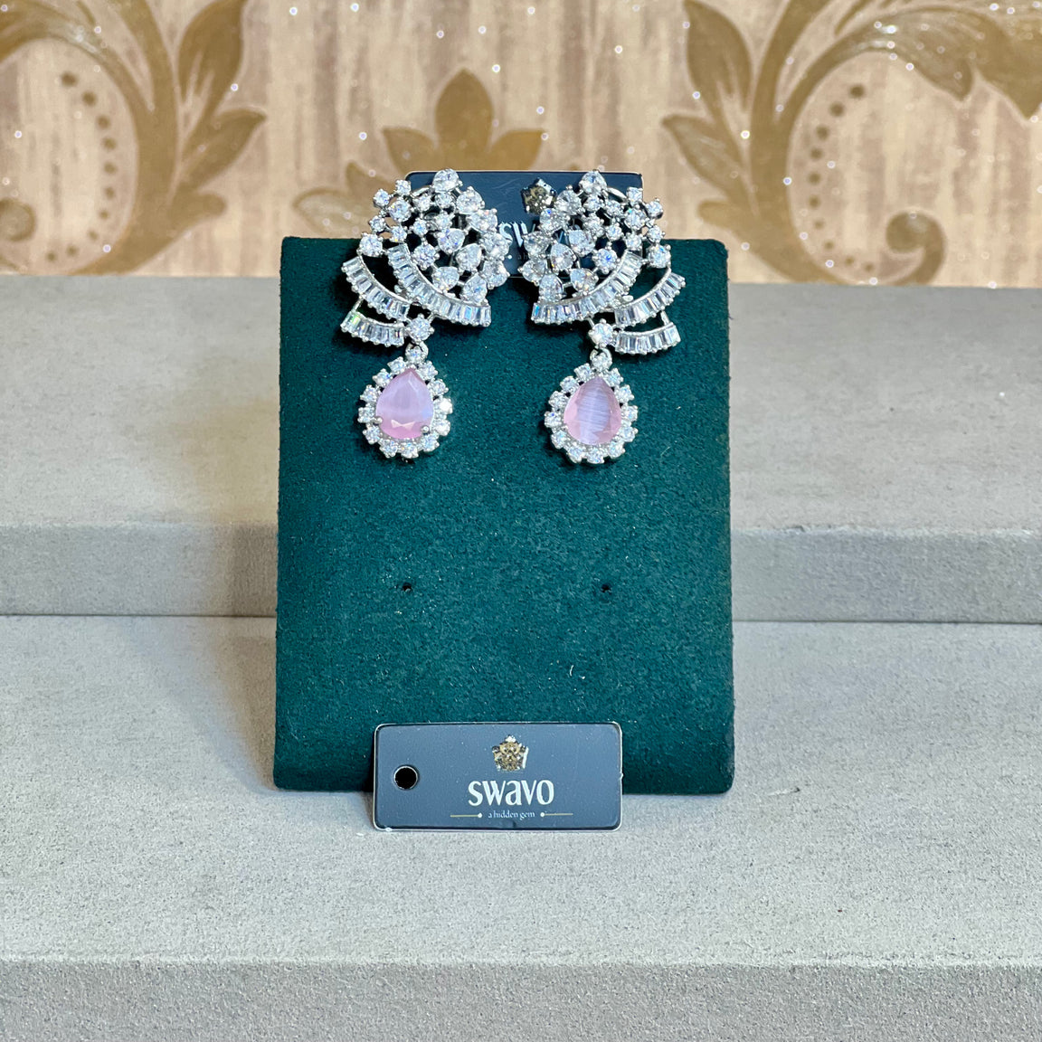 Amelia Crystal Drop Earrings