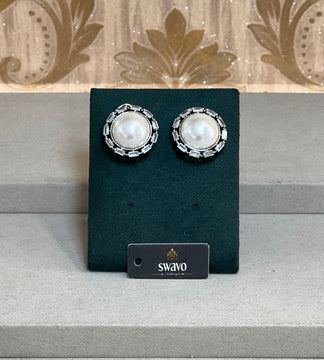 Marylin Pearl & Crystal Studs