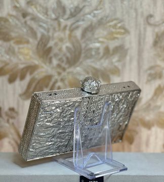 Julie Pearl Metal Clutch Bag