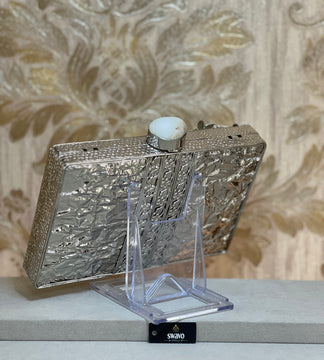 Wisteria Pearl Metal Clutch Bag