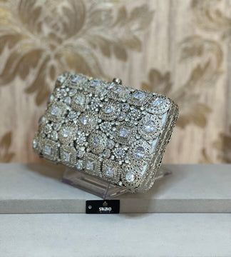 Hanna Double Sided Metal Clutch Bag