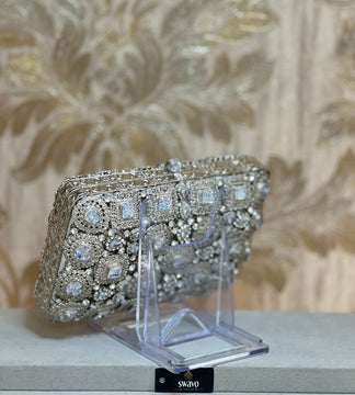 Hanna Double Sided Metal Clutch Bag